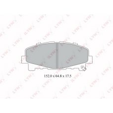 BD-3424 LYNXauto Комплект гальмівних колодок дисковий гальм