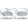 FO 931081 FOMAR Friction Комплект гальмівних колодок дисковий гальм