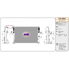 118.190/A AHE Радіатор охолодження двигуна