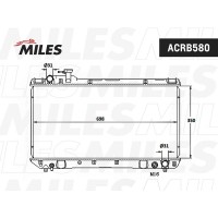 ACRB580 MILES Радіатор охолодження двигуна