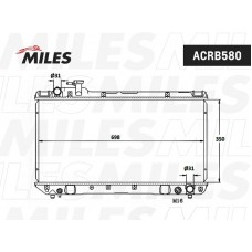 ACRB580 MILES Радіатор охолодження двигуна