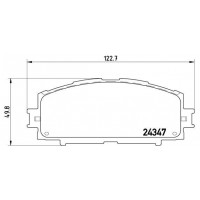 P 83 086 BREMBO КомплеК т гальмівних колодок, дискове гальмо
