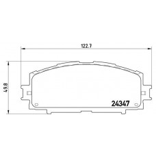 P 83 086 BREMBO КомплеК т гальмівних колодок, дискове гальмо