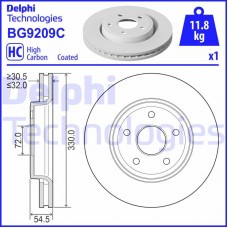 BG9209C DELPHI Гальмівний диск