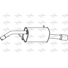 P17014 FENNO Глушник вихлопних газів кінцевий