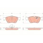 GDB1205 TRW Комплект гальмівних колодок дисковий гальм