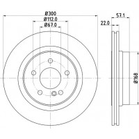8DD 355 129-531 HELLA PAGID Гальмівний диск