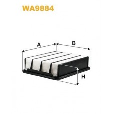 WA9884 WIX FILTERS Повітряний фільтр