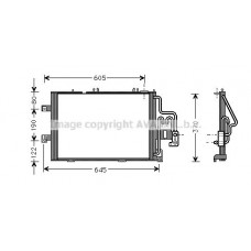 OLA5307 AVA QUALITY COOLING Конденсатор кондиціонера