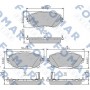 FO 261981 FOMAR Friction Комплект гальмівних колодок дисковий гальм
