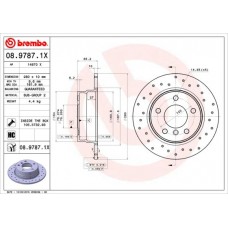 08.9787.1X BREMBO Гальмівний диск