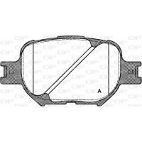 BPA0742.00 OPEN PARTS Комплект гальмівних колодок дисковий гальм
