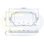 CBP02765 COMLINE Комплект гальмівних колодок дисковий гальм