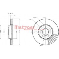 6110070 METZGER Гальмівний диск
