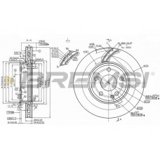 CD8760V BREMSI Гальмівний диск