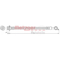 4110850 METZGER Гальмівний шланг