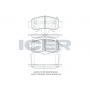 181609 ICER КомплеК т гальмівних колодок, дискове гальмо