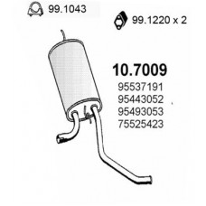 10.7009 ASSO Глушник вихлопних газів кінцевий