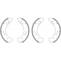MSK026 MINTEX Комплект гальмівних колодок