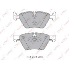 BD-1421 LYNXauto Комплект гальмівних колодок дисковий гальм