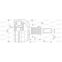 CVJ5579.10 OPEN PARTS Шарнирный комплект, Привідний вал