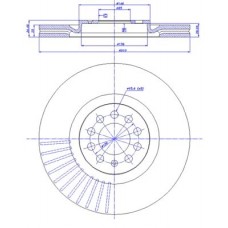 142.722 CAR Гальмівний диск