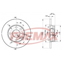 BD-1240 FREMAX Гальмівний диск