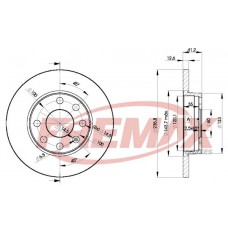BD-1240 FREMAX Гальмівний диск