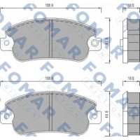 FO 433481 FOMAR Friction Комплект гальмівних колодок дисковий гальм