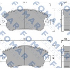 FO 433481 FOMAR Friction Комплект гальмівних колодок дисковий гальм
