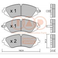 704-20034P IAP QUALITY PARTS Комплект гальмівних колодок дисковий гальм