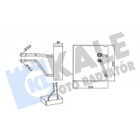 349995 KALE OTO RADYATÖR Випарник кондиціонера