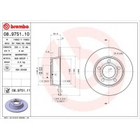 08.9751.11 BREMBO Гальмівний диск