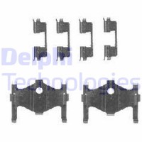 LX0471 DELPHI Комплектуючі колодки дискового гальма