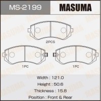 MS-2199 MASUMA Комплект гальмівних колодок