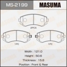 MS-2199 MASUMA Комплект гальмівних колодок
