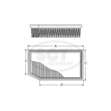 SB 2386 SCT - MANNOL Повітряний фільтр