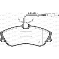BPA0634.04 OPEN PARTS Комплект гальмівних колодок дисковий гальм