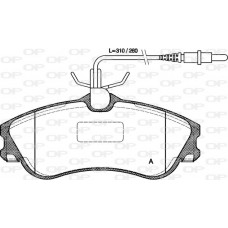 BPA0634.04 OPEN PARTS Комплект гальмівних колодок дисковий гальм