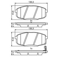 GBP880188 G.U.D. КомплеК т гальмівних колодок, дискове гальмо