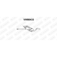 VW80433 VENEPORTE Предглушник вихлопних газів