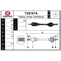 T29167A EAI Привідний вал