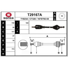 T29167A EAI Привідний вал