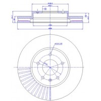 142.1343 CAR Гальмівний диск