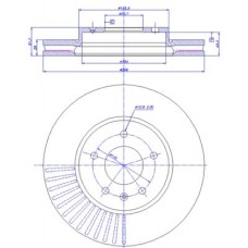 142.1343 CAR Гальмівний диск