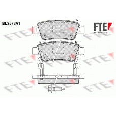 BL2573A1 FTE Комплект гальмівних колодок дисковий гальм