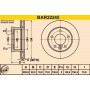 BAR22245 BARUM Гальмівний диск