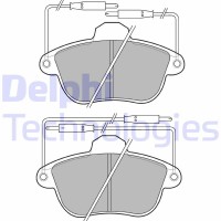 LP741 DELPHI Комплект гальмівних колодок дисковий гальм