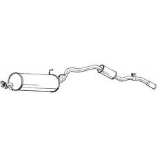 286-233 BOSAL Глушник вихлопних газів кінцевий