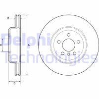 BG9154C DELPHI Гальмівний диск